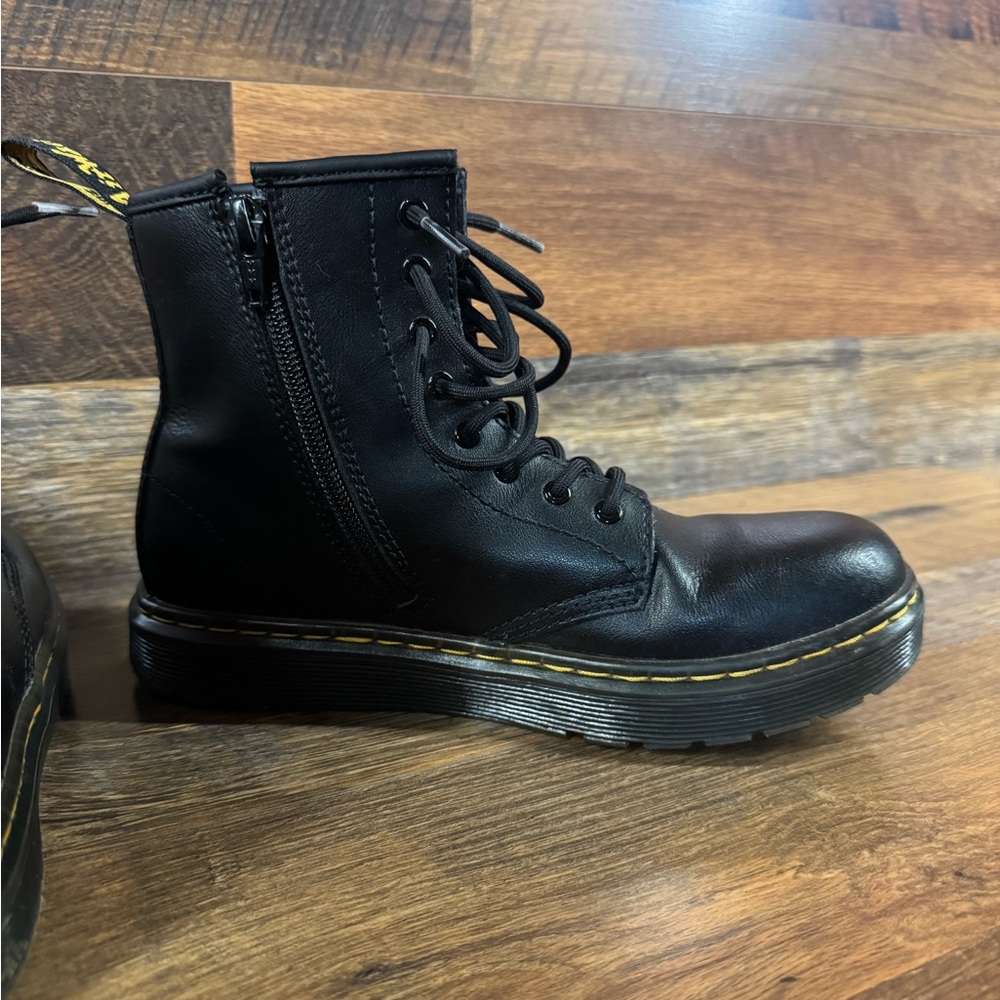 Kids' Dr. Martens Zavala Combat Lace Up Boot. - Picture 6 of 10